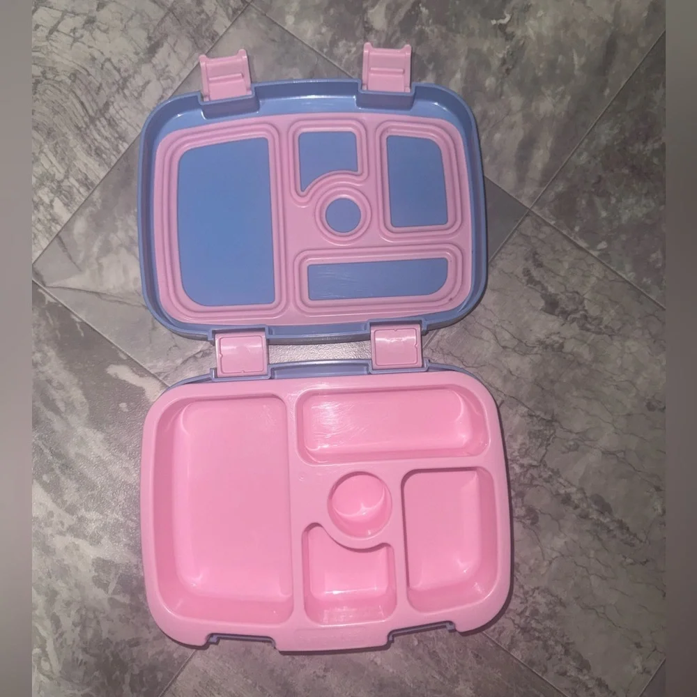 Bentgo Kids 5 Compartment Bento Lunch Box Leakproof Lavender Galaxy Pink Blue